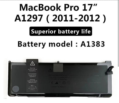 APPLE MacBook Pro 17 - A1383 Genuine Original Laptop Notebook Battery (1 Yr Warranty)