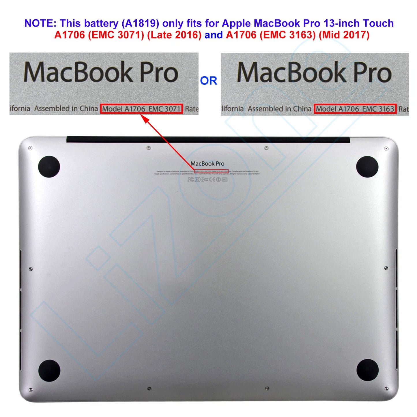 APPLE A1706 - A1706 Genuine Original Laptop Notebook Battery ( 1 Yr Warranty )