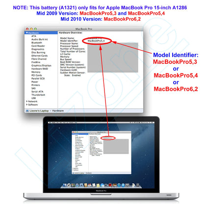 APPLE A1321 - A1321 Genuine Original Laptop Notebook Battery ( 1 Yr Warranty )